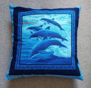 Cushion Cover featuring Dolphins
